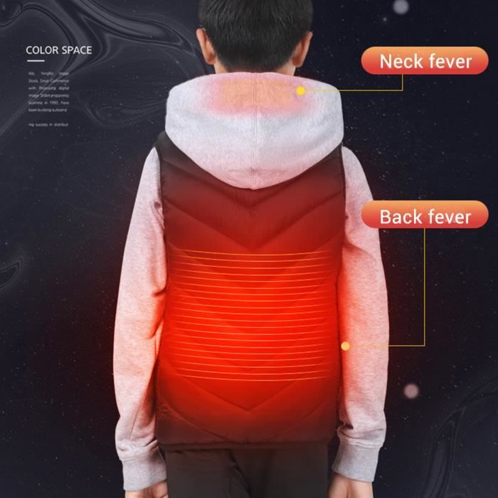 SWT Gilet Chauffant Homme et Femmes Chargement USB Hiver Lavable Chauds