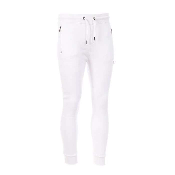 Jogging Homme Blanc Redskins Rza - Taille haute - Taille élastique - 85% Coton, 15% Polyester