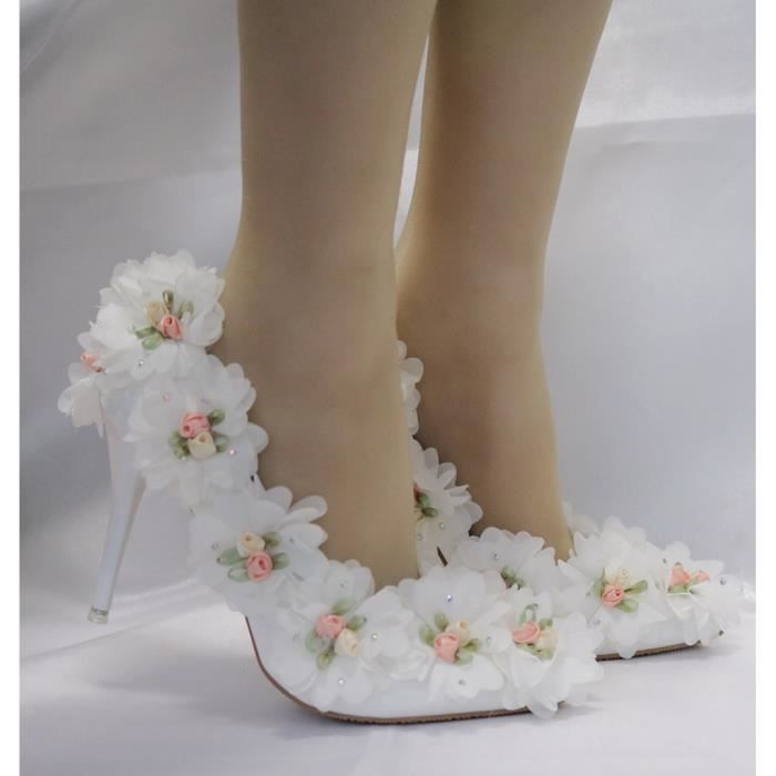 chaussure mariage blanche