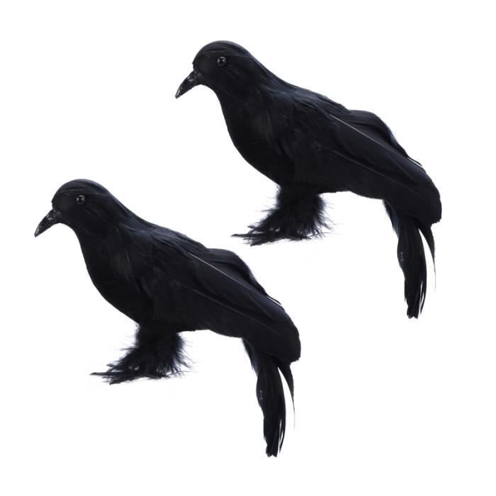 2 Pieces Corbeau Accessoire Plume Debout Halloween Ornement Oiseau Jouet Pour Etagere De Souche D Arbre De Jardin Casquette Black Achat Vente Casquette Soldes Sur Cdiscount Des Le Janvier Cdiscount