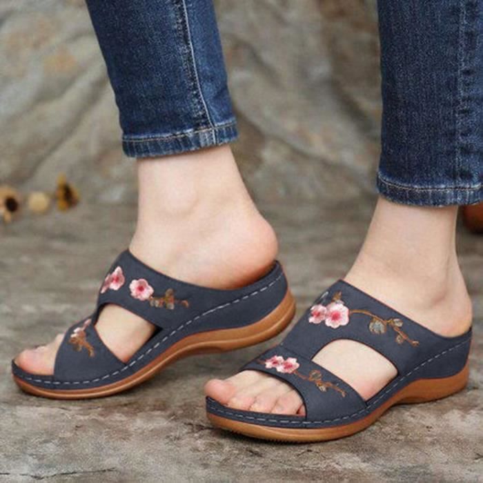 Sandales compensées talon 4 on sale cm