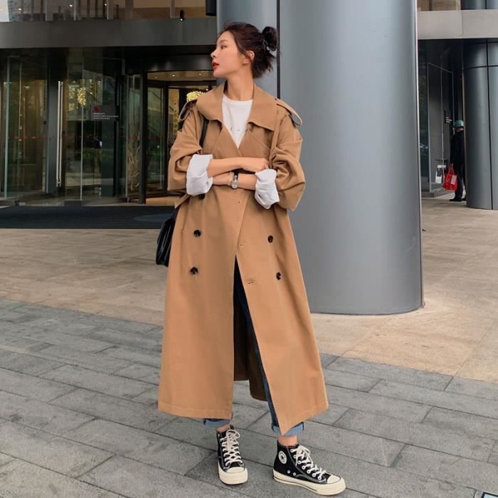 Manteau long femme best sale kaki