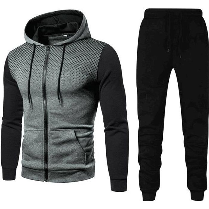 Survêtements Homme Running - Gris - Manches Longues