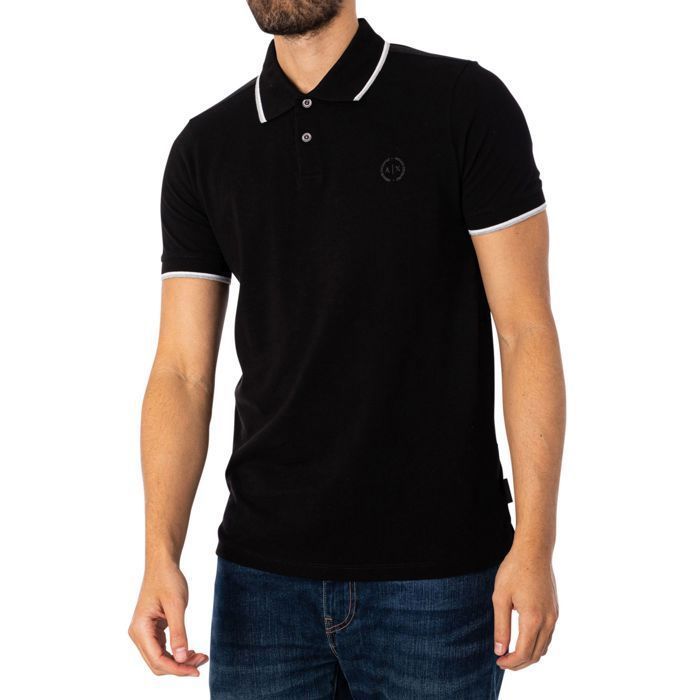 Mens armani polo deals