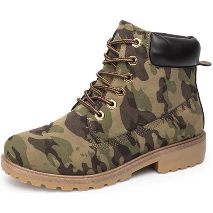 Botte militaire femme deals pas cher