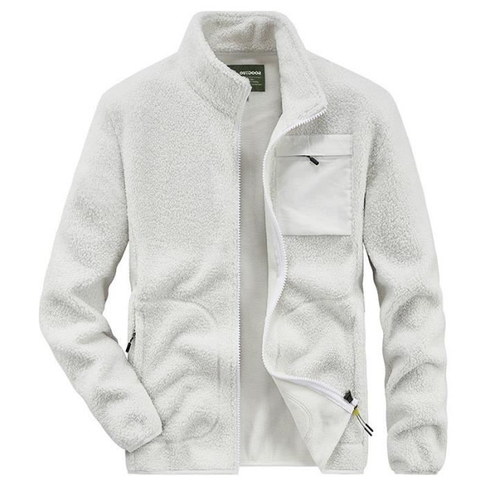Veste polaire blanche sales