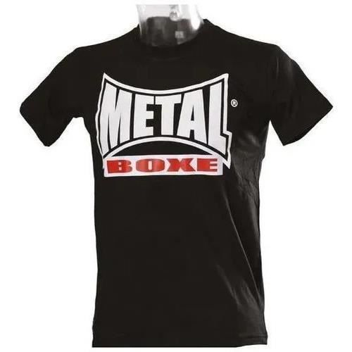 t-shirt à manches courtes metal boxe vintage - noir - l