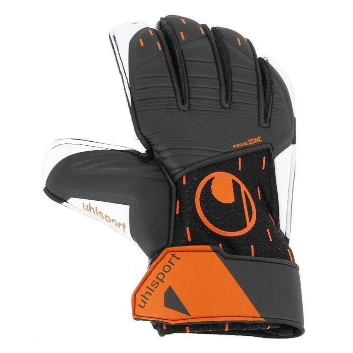 Gant de gardien de football adulte F100 RESIST noir gris KIPSTA