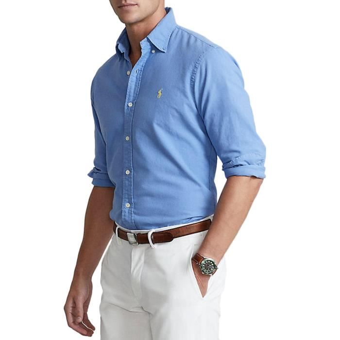 Chemise Polo Ralph Lauren Harbor Ilot Homme Azul Bleu Cdiscount Pret a Porter
