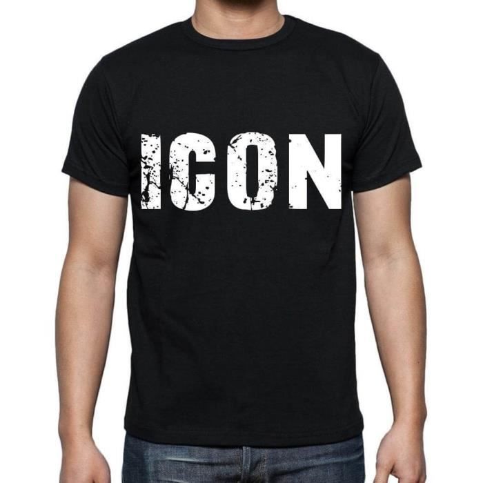 Homme Tee-Shirt Icône – Icon – T-Shirt Vintage Noir