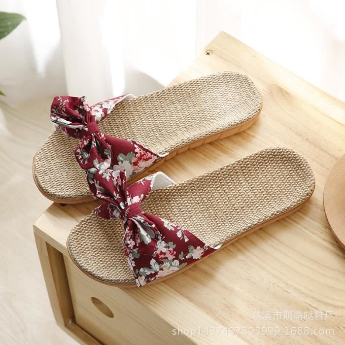 Tongs En Lin Unisexe Pour Homme Et Femme - Antidérapantes, Respirantes, 3 Tailles Et Couleurs