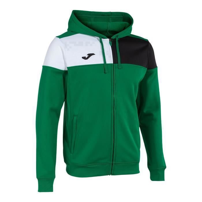 Veste de survêtement enfant - Joma - Crew V - Vert/noir/blanc - 5/6 ans - 100% Polyester