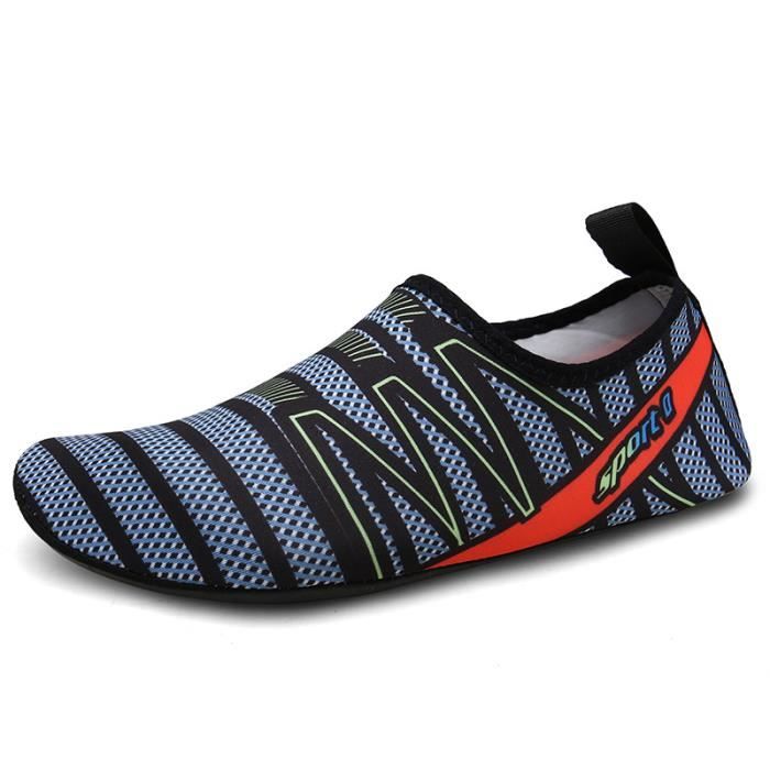 Chaussons Aquatiques Enfants - Séchage Rapide & Semelle Antidérapante Pour Plage, Piscine Et Sport - Bleu, Noir, Rose, Violet