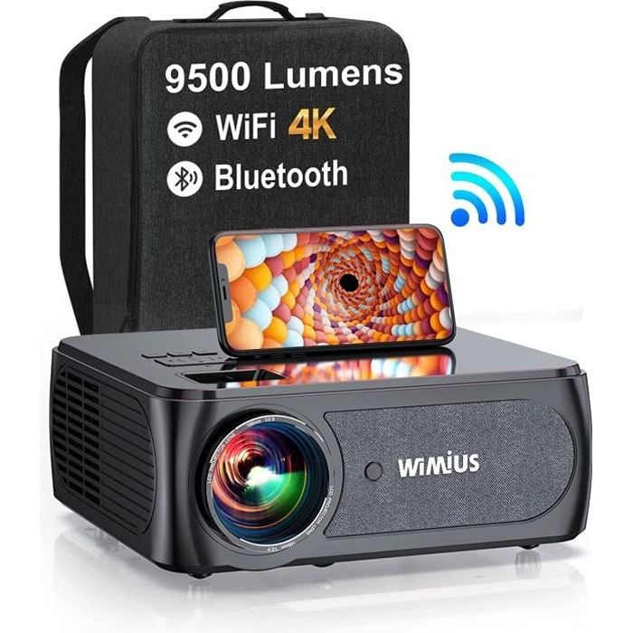 Vidéoprojecteur TOUMEI V5 DLP 8500 Lumens 4K WIFI 3D Android HD Home Cinéma  - Gris - Cdiscount TV Son Photo