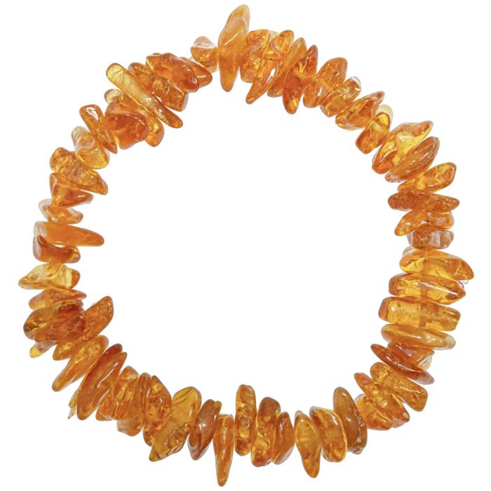 Bracelet en ambre cognac - ...