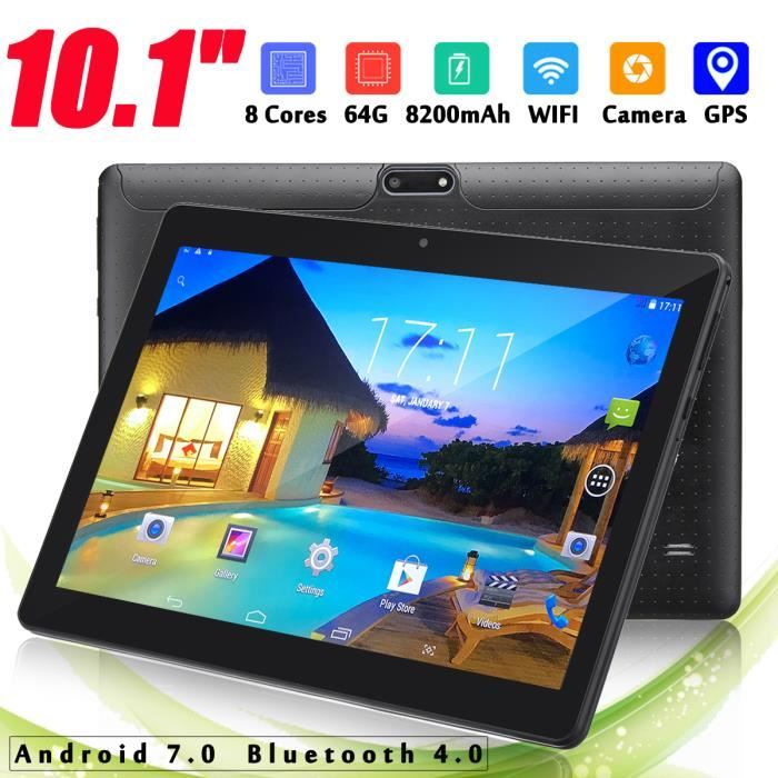  Tablette Tactile 10.1 Pouces 4G+64GO Android