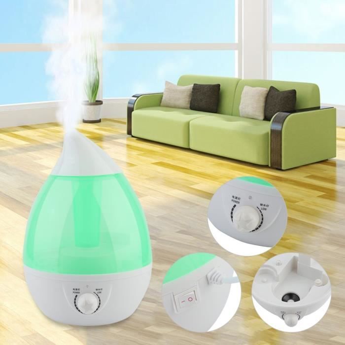 Humidificateur Air Ultrasons Aromathérapie Coloré LED Purificateur D