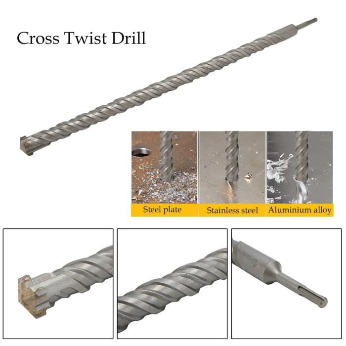 SDS-Plus Perceuse percée Béton Perceuse 16 x 400 mm Marteau Perceuse Foret de maçonnerie