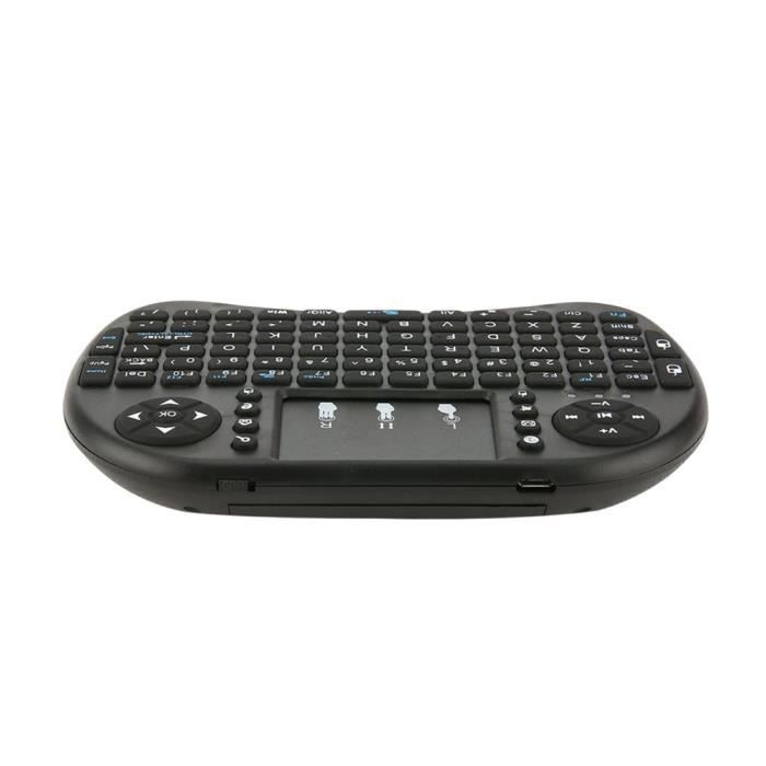 Rii-Mini clavier sans fil i8 +, 2.4GHz, avec pavé tactile, pour box TV