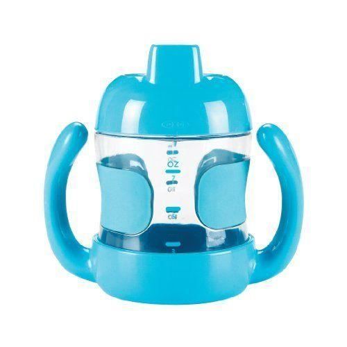 Oxo Tot Gobelet Bec avec Anses Bleu 200 ml