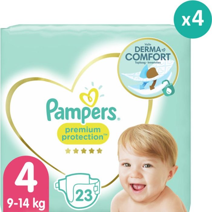 4x23 Couches Premium Protection Taille 4, Pampers Cdiscount Puériculture & Eveil bébé