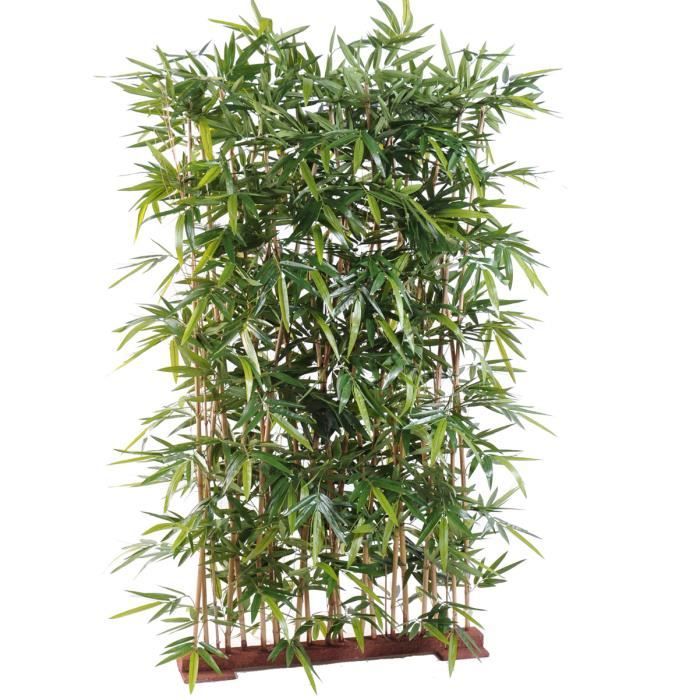 Plante artificielle haute gamme Spécial extérieur- Haie artificielle  Bambou, coloris vert - Dim : 185 x 50 x 120 cm - Cdiscount Maison