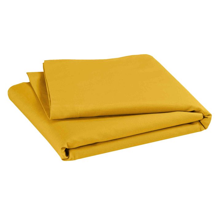 P Tit Basile Drap Plat Plat Pour Lits Bebe 100 Coton Bio 118x180 Cm Coton Certifie Oeko Tex Et Gots Jaune Moutarde Cdiscount Maison