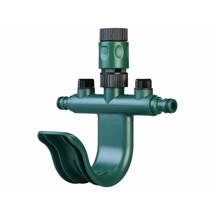 Diviseur Robinet 2 Voies Laiton - Adaptateur 3/4" à 1/2" Avec Robinets - Pour Arrosage Jardin, Machine à Laver... - 6