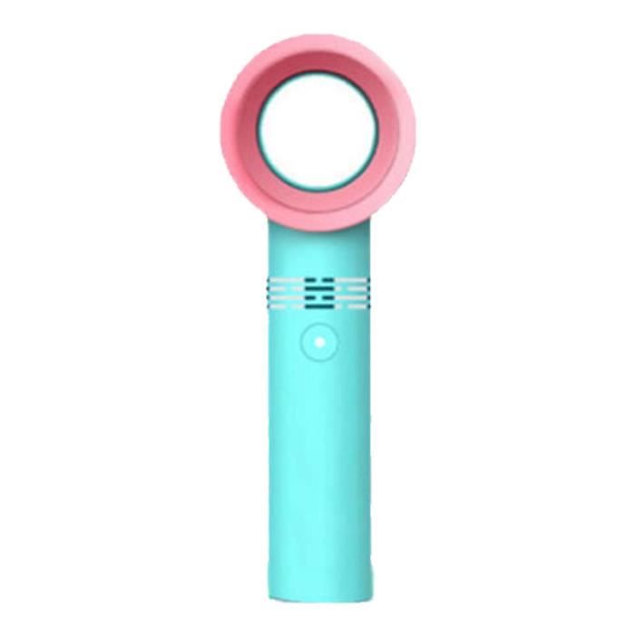 Ventilateur portatif sans lame - SALUTUYA - Rechargeable USB - 2000mAh - Couleur Verte - Silencieux 60 dB - Salutuya