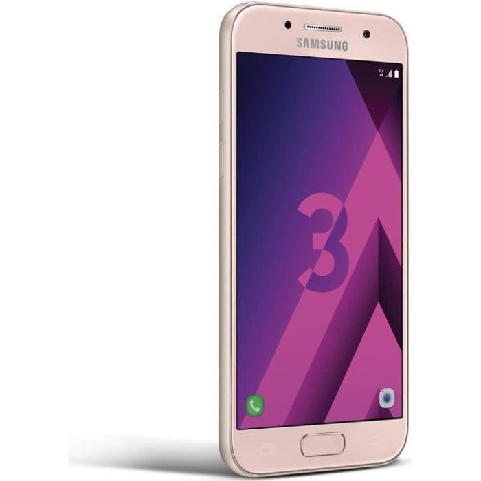 SAMSUNG Galaxy A3 2017 16 go Rose - Reconditionné - Excellent état Reconditionné - Samsung reconditionné disponible sur Cdiscount Seconde Vie