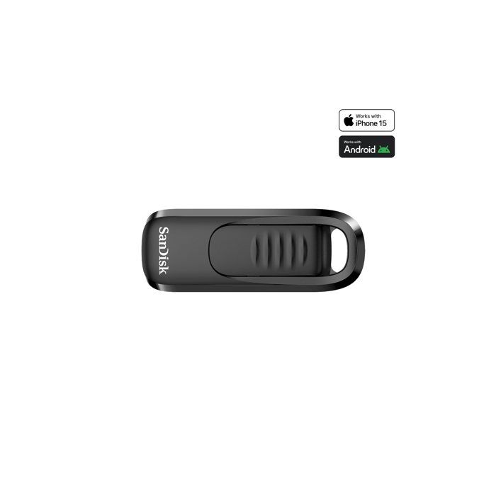 Clé USB - SANDISK - Ultra Slider USB Type-C 128 Go - USB 3.0 - Compatible PC portable/tablette/smartphone
