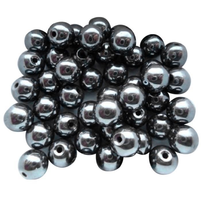 150PCS x 6 mm ou 100PCS x 8 mm Rose Pâle Rond Acrylique Perles pour Fabrication de Bijoux