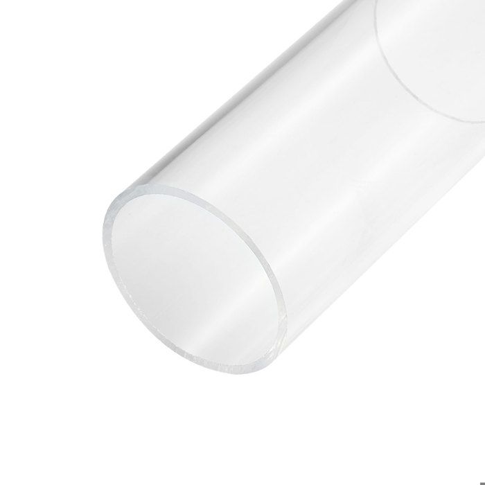 Tuyau Tube SOURCING MAP Acrylique Transparent Rigide Rond 74mm ID 80mm OD 6 pour Lampes Lanternes Système refroidissement eau
