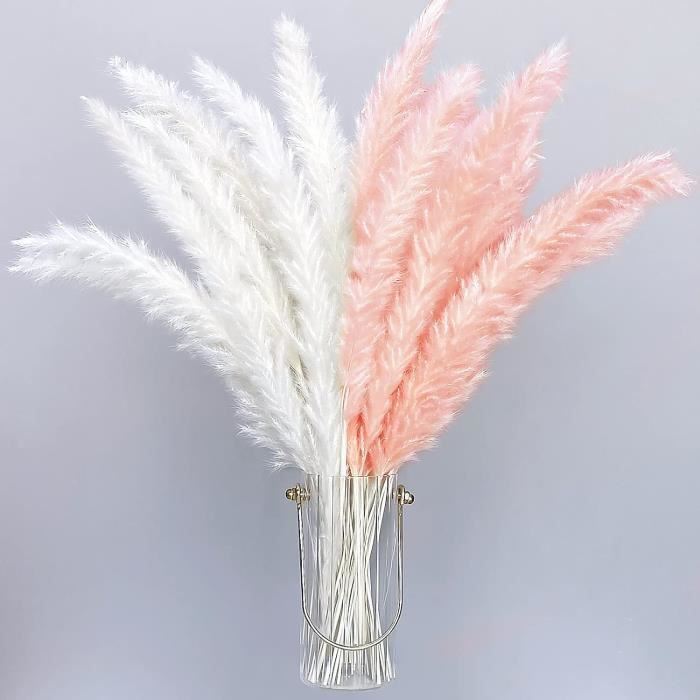 7 Herbes De La Pampa Artificielles Noires - Décoration Bohème Pour Maison & Mariage - 97 Cm