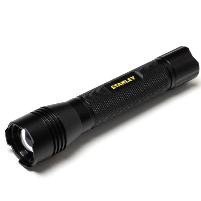 Torche LED STANLEY Aluminium rechargeable 650 lumens Portée 240 Extérieur