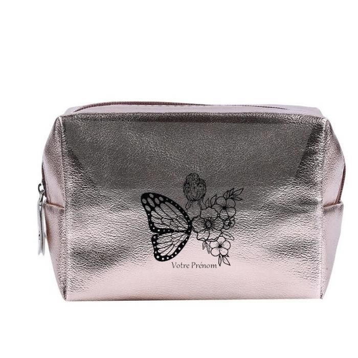 Trousse de toilette Rose gold pochette Femme papillon personnalisee Rose  Gold - Cdiscount Bagagerie - Maroquinerie