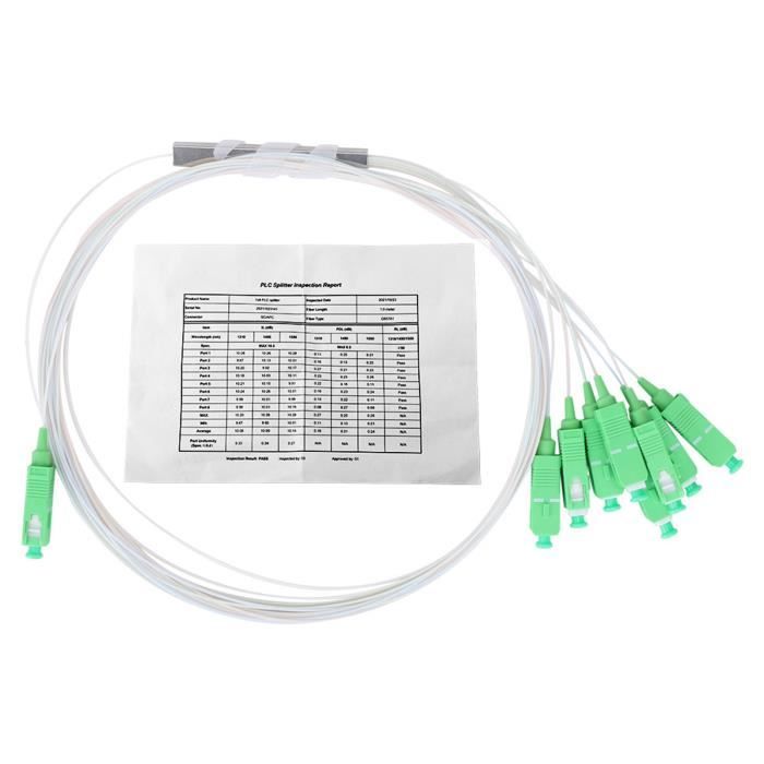 Tbest câble 1 x 8 répartiteur optique PLC SM PipeType Low Insertion