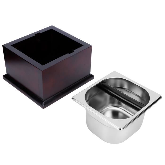 Conteneur à Marc De Café En Inox - Pour Machine à Café Professionnelle - Facile à Nettoyer