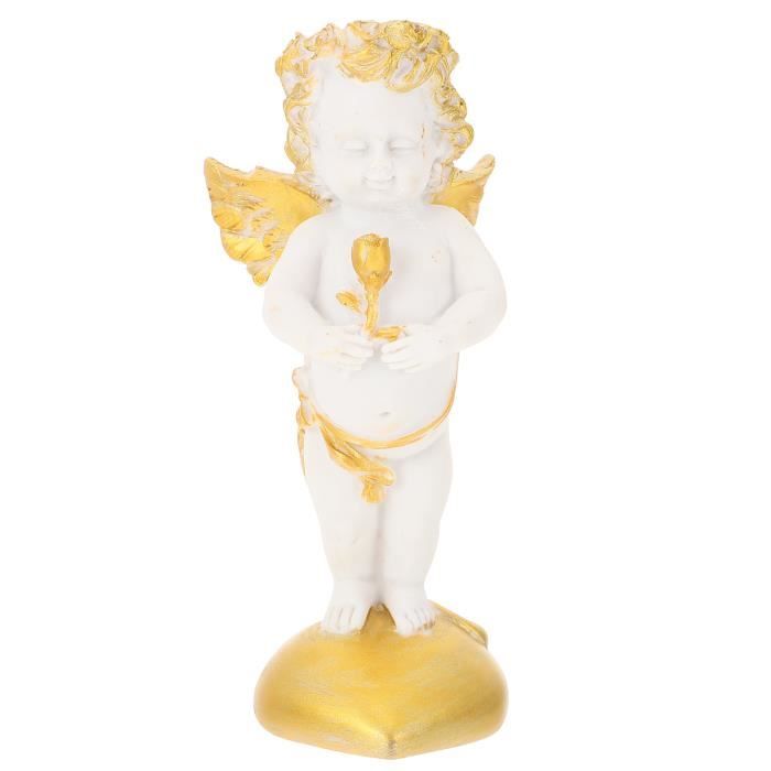 Résine Ange Figurine Ange Statue Décoration de Bureau Ornement pour