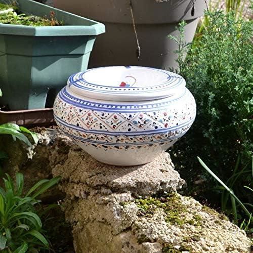 Lot De 2 Mini Cendriers Décoratifs Marrakech - Noir Et Rouge, Diamètre 8 Cm, Lavable Au Lave-Vaissele