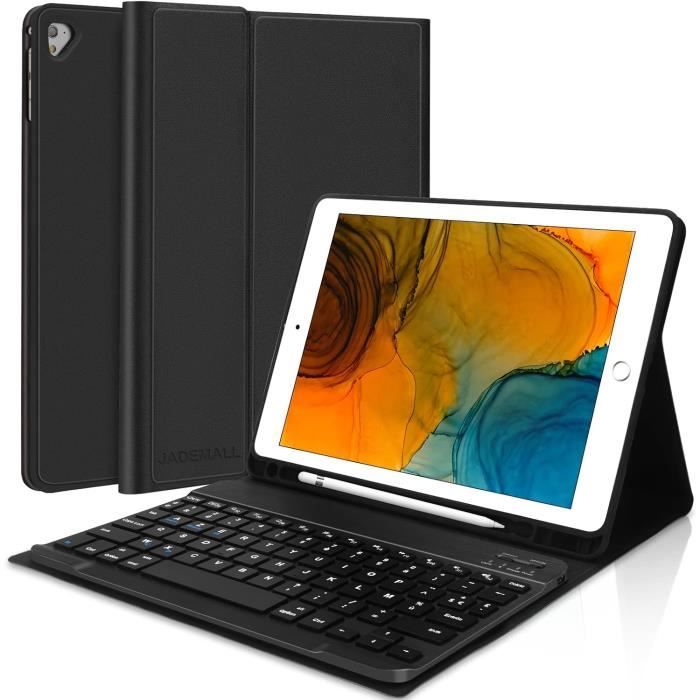 Étui Clavier Pour Ipad 9.7", Ipad 6Ème Géneration 2018 Ipad 5Ème 2017
