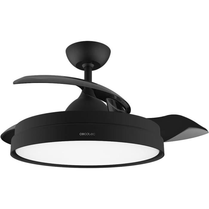 Klarstein AirFold Ventilateur De Plafond - Pales Rétractables, LED