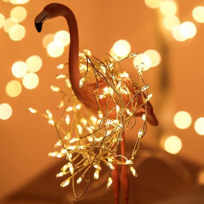 Guirlande LED Sur Piles Avec Minuterie - 2x 3m, 30 LED, étanche IP65 - Pour Noël, Chambre, Jardin, Fêtes