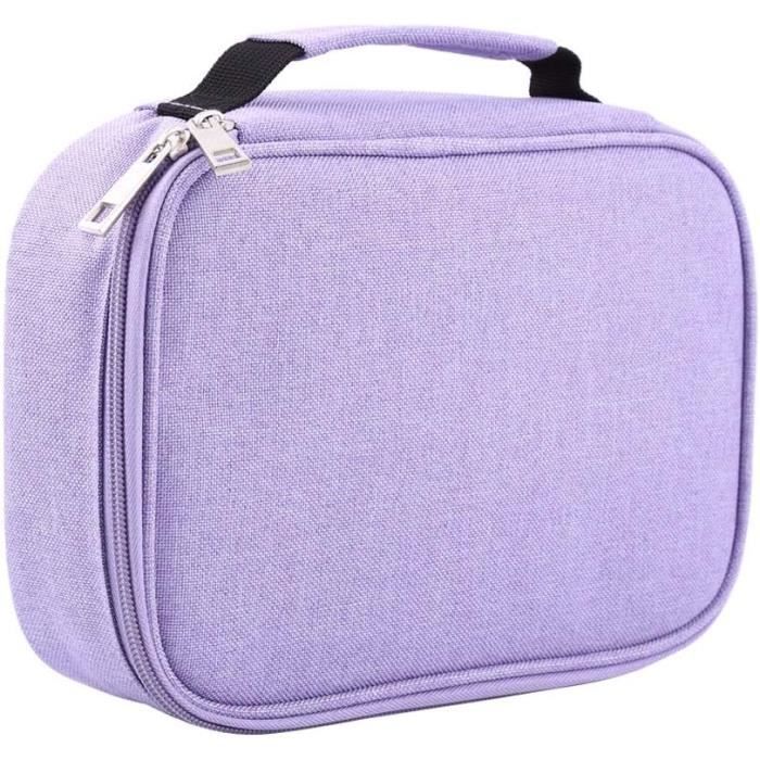 Narunii Sac à Crayon de Toile,Trousse à Crayons 36-48 Trous,Rouleau pour Crayons de Couleur