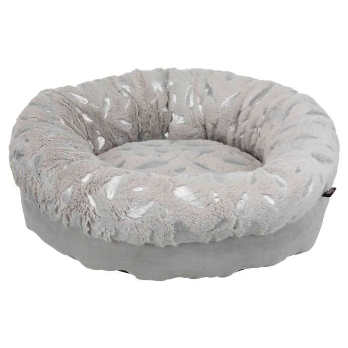 Lit Feather ø 50 cm. gris/argent. pour chats et petit chiens.-Trixie 40,000000