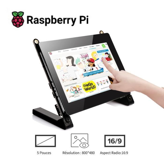 Écran Tactile Pour Raspberry Pi 4/3/2/1/3B+/BB,Banana Pi 5 Pouces Moniteur  HDMI UPERFECT