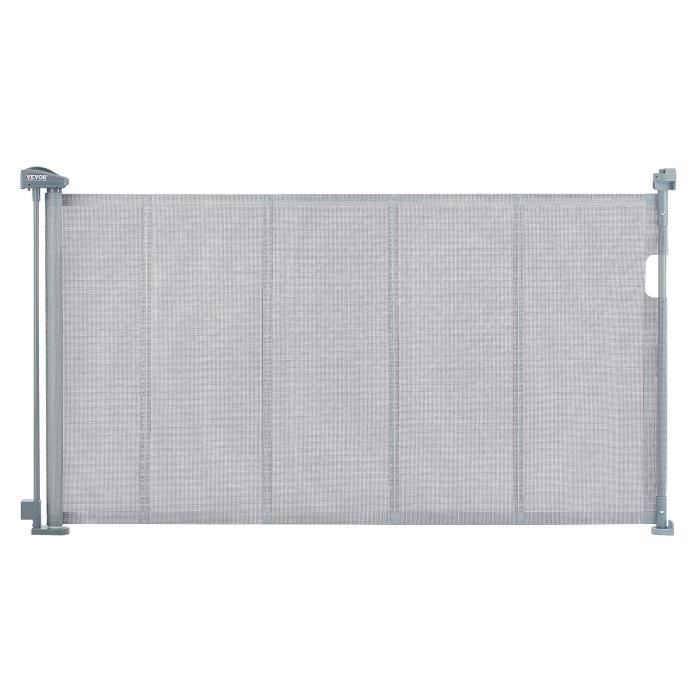 Meilleurs prix pour Barrière de sécurité chien - VEVOR - 1530 x 870 x 120 mm,Gris,87 cm extensible,pour Enfants Chiens Chats Couloir Escalier Salon
