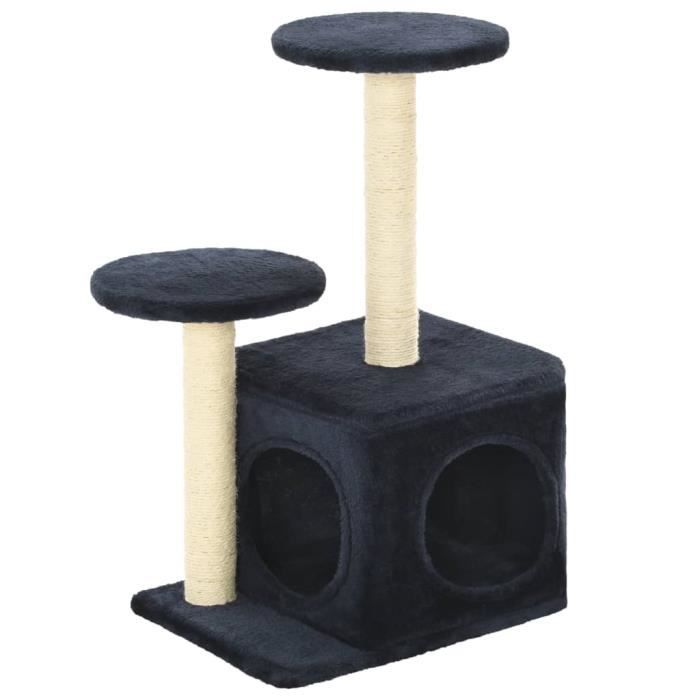 Vidaxl Arbre à chat avec griffoirs en sisal 60cm Bleu - vue 2