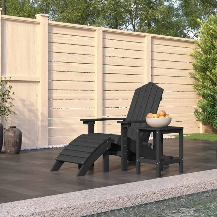 Chaise De Jardin Adirondack En Bois De Sapin Massif - Fauteuil Confortable Extérieur Vert Pour Terrasse Et Patio