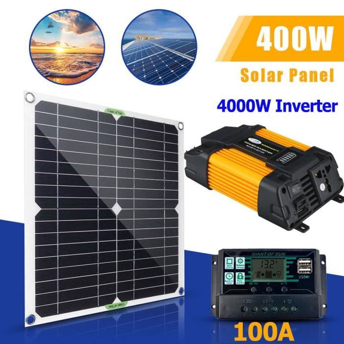 Kit solaire 12v onduleur flexible du panneau solaire 150W 1000w